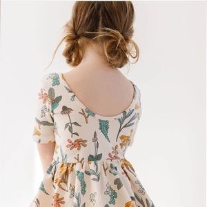 Alice and Ames THE SHORT SLEEVE BALLET DRESS IN HERBAL STUDY
